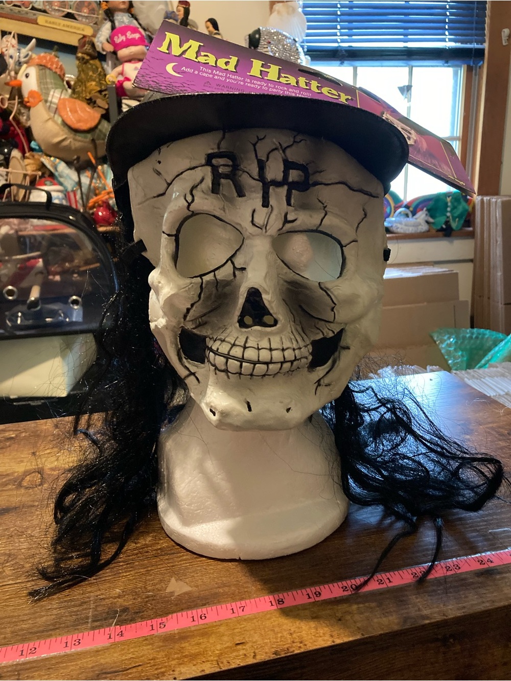 Vintage 90's Fun World Mad Hatter mask